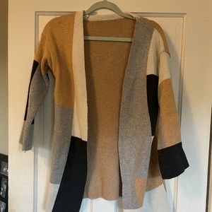 Color blocked sweater